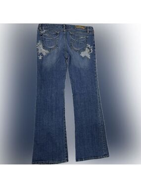 Y2K C’est Toi Premium Low Rise Bootcut Jeans Embellished Pockets Size 13
